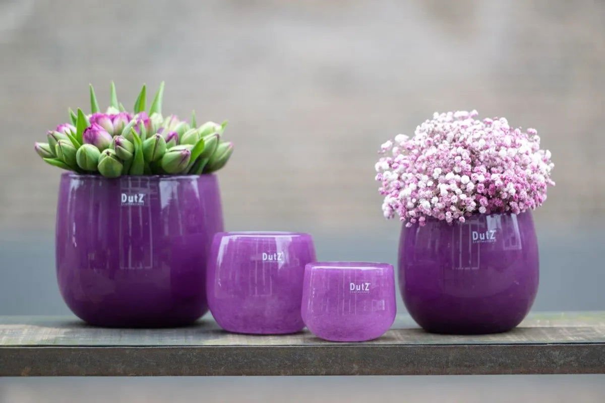 Glass Pot in Beige