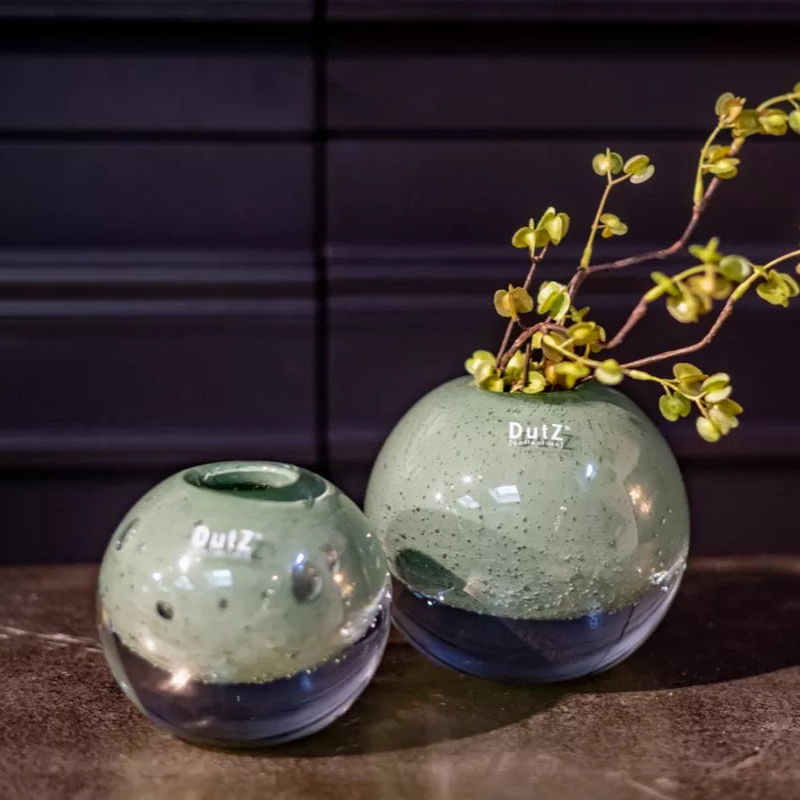 Ball Vase Kula Pistache Bubbles