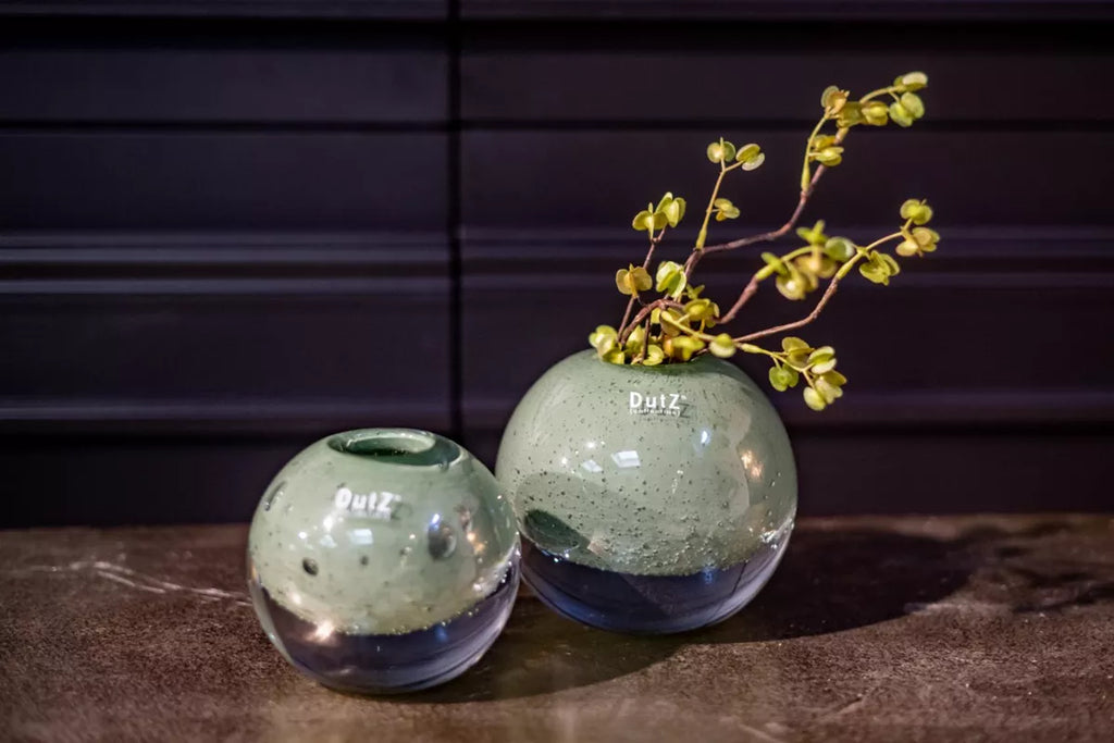 Ball Vase Kula Pistache Bubbles