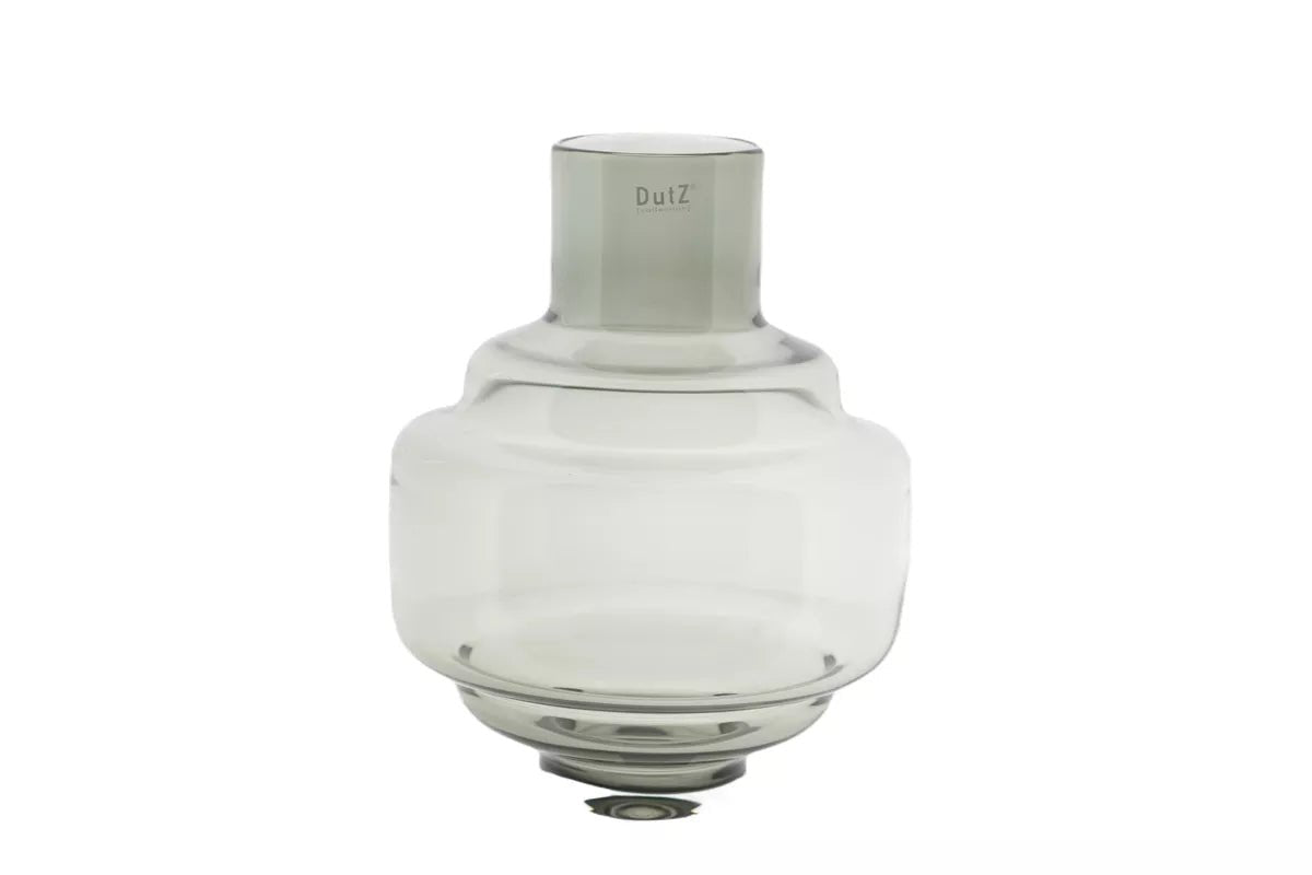 Smoke Luxe Vase - Mouth Blown Glass