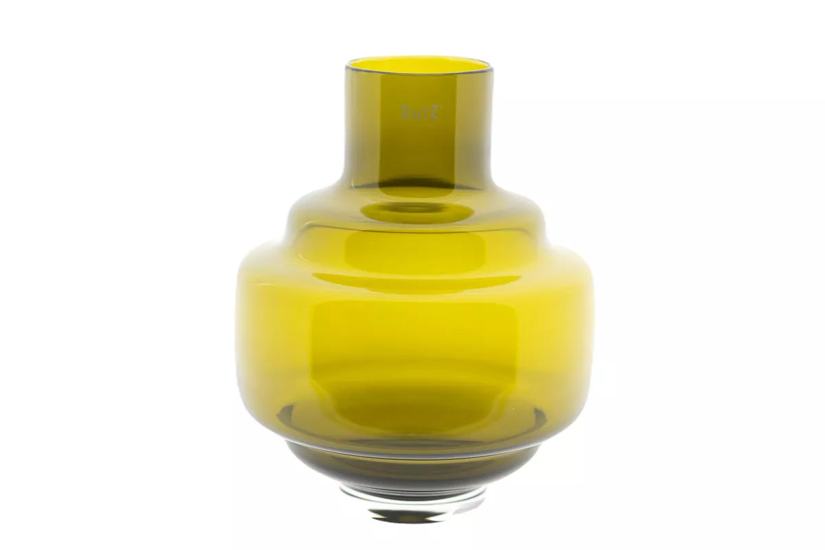 Olive Luxe Mouth Blown Glass Vase