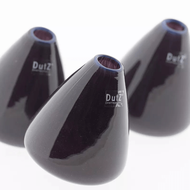 Tumbling Vase in Plum 12cm Height