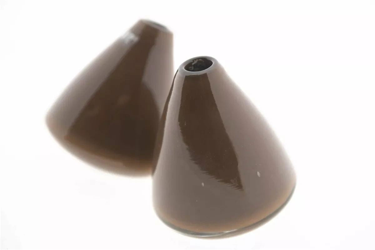 Tumbling Vase Brown H12 D10 cm