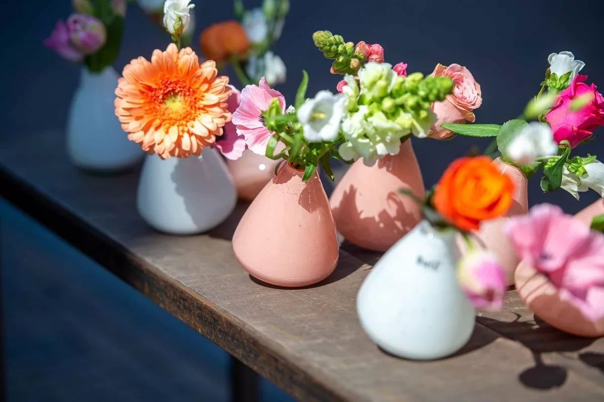 Tumbling Vase Grey 12cm Height