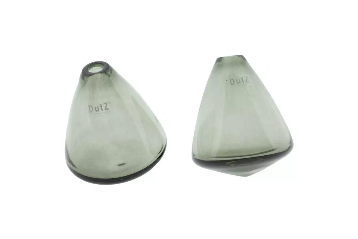 Tumbling Vase Smoke 12cm Height
