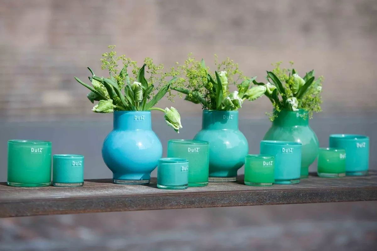 Rondo Small Vase in Grass Green 17cm Height