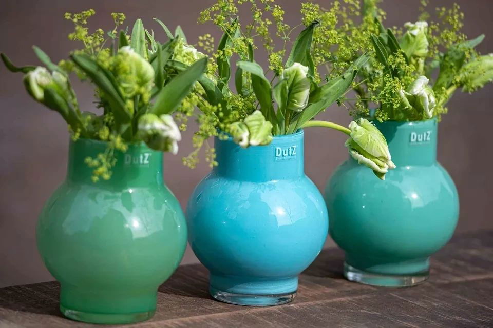 Rondo Small Vase in Grass Green 17cm Height