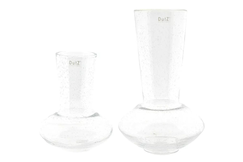 Clear Bubbles Tall Vase for Long Stem Flowers