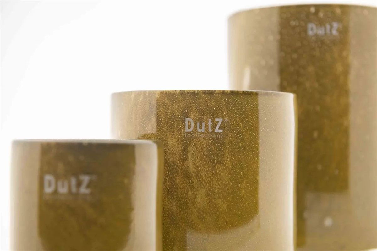 Cylinder Vase in Dark Cheddar, H23 D16 cm
