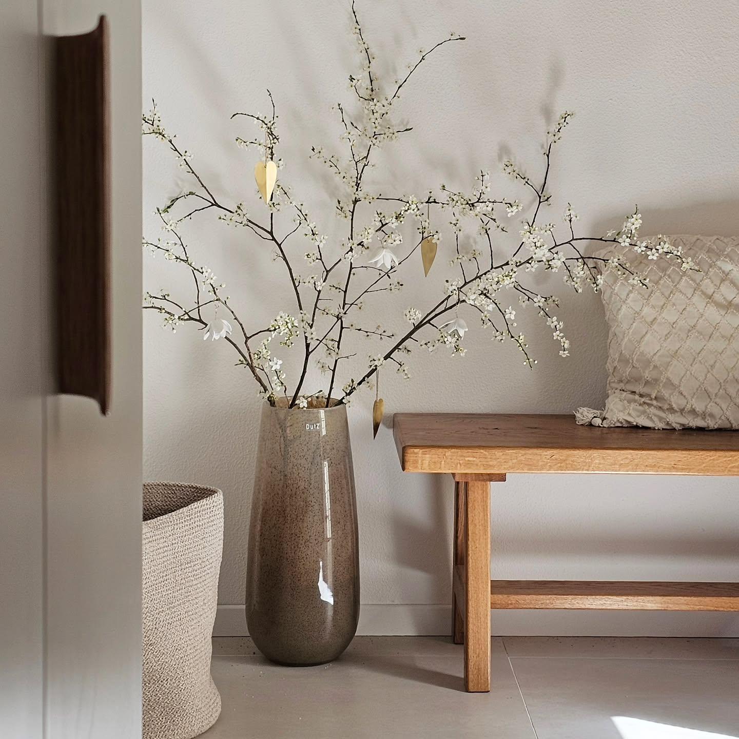 Robert Mouth Blown Brown Glass Vase