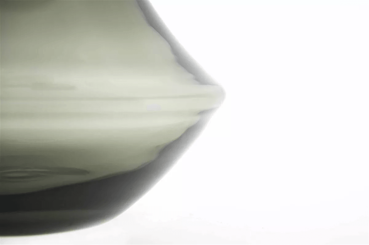 Marco Smoke Mouth Blown Glass Vase