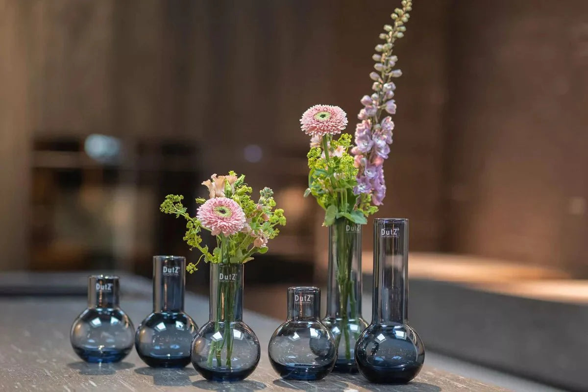 Masa Vase in Smoke Glass
