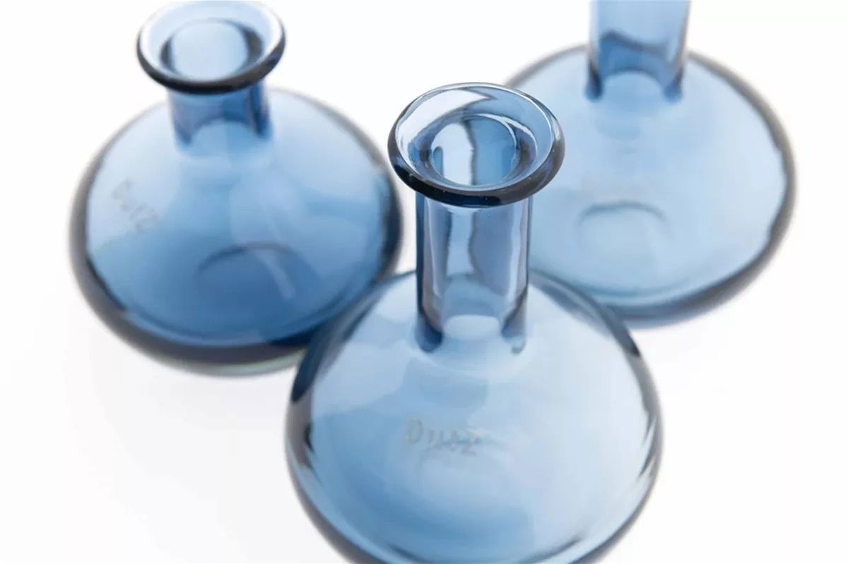 Manuela Vase Set of 6 Mouth Blown Glass