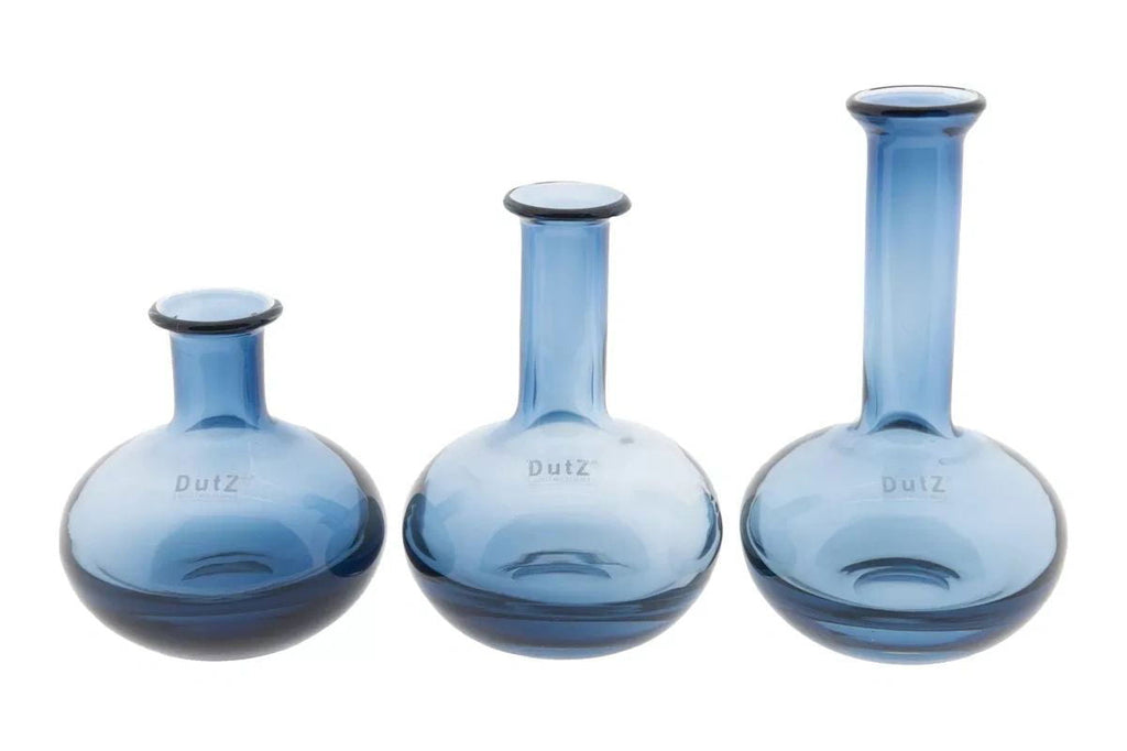 Manuela Vase Set of 6 Mouth Blown Glass