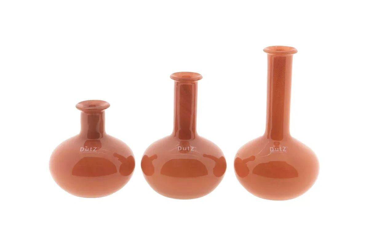Manuela Vase Set of 6 Mouth Blown Glass