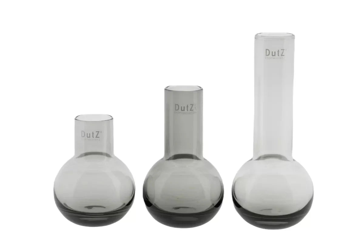 Masa Vase in Smoke Glass