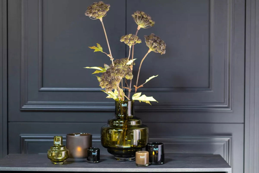 Small Mouth Blown Glass Vase