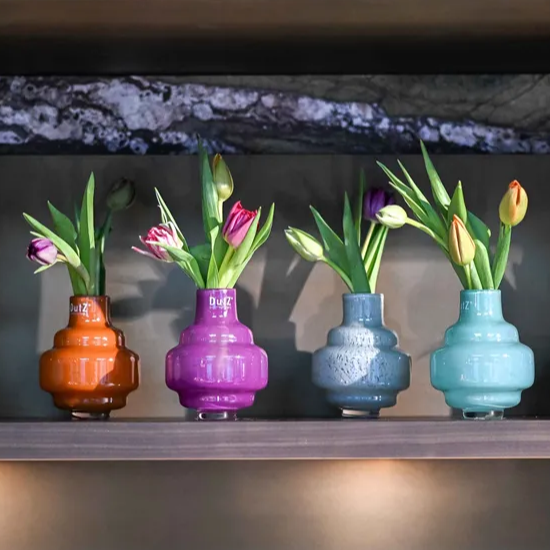 Small Mouth Blown Glass Vase