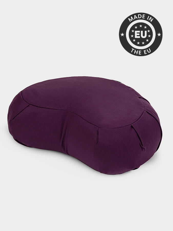 Organic Buckwheat Zafu Crescent Meditation Cushion