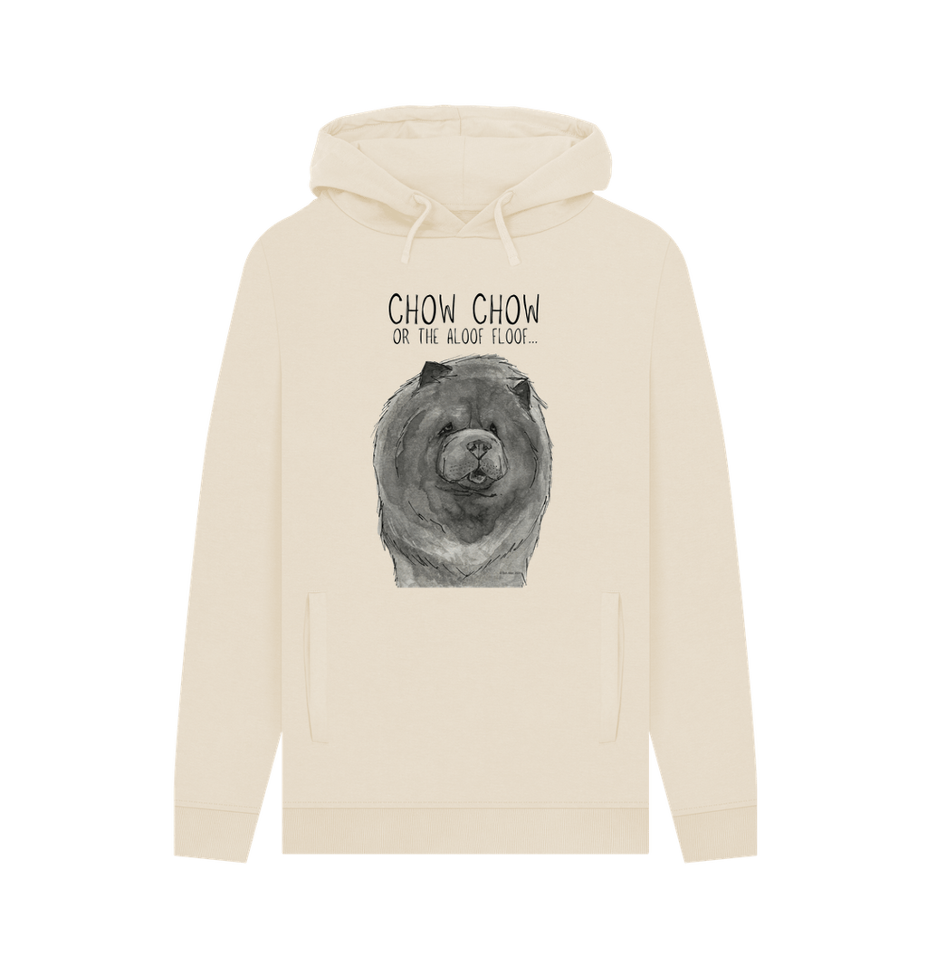 Blue Chow Chow Men's Hoodie with Aloof Floof Design