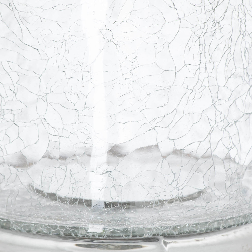 Tall smoked glass candle holder with silver accents, elegant 60cm centerpiece for modern or traditional decor by RoomLondon at brixbailey.com