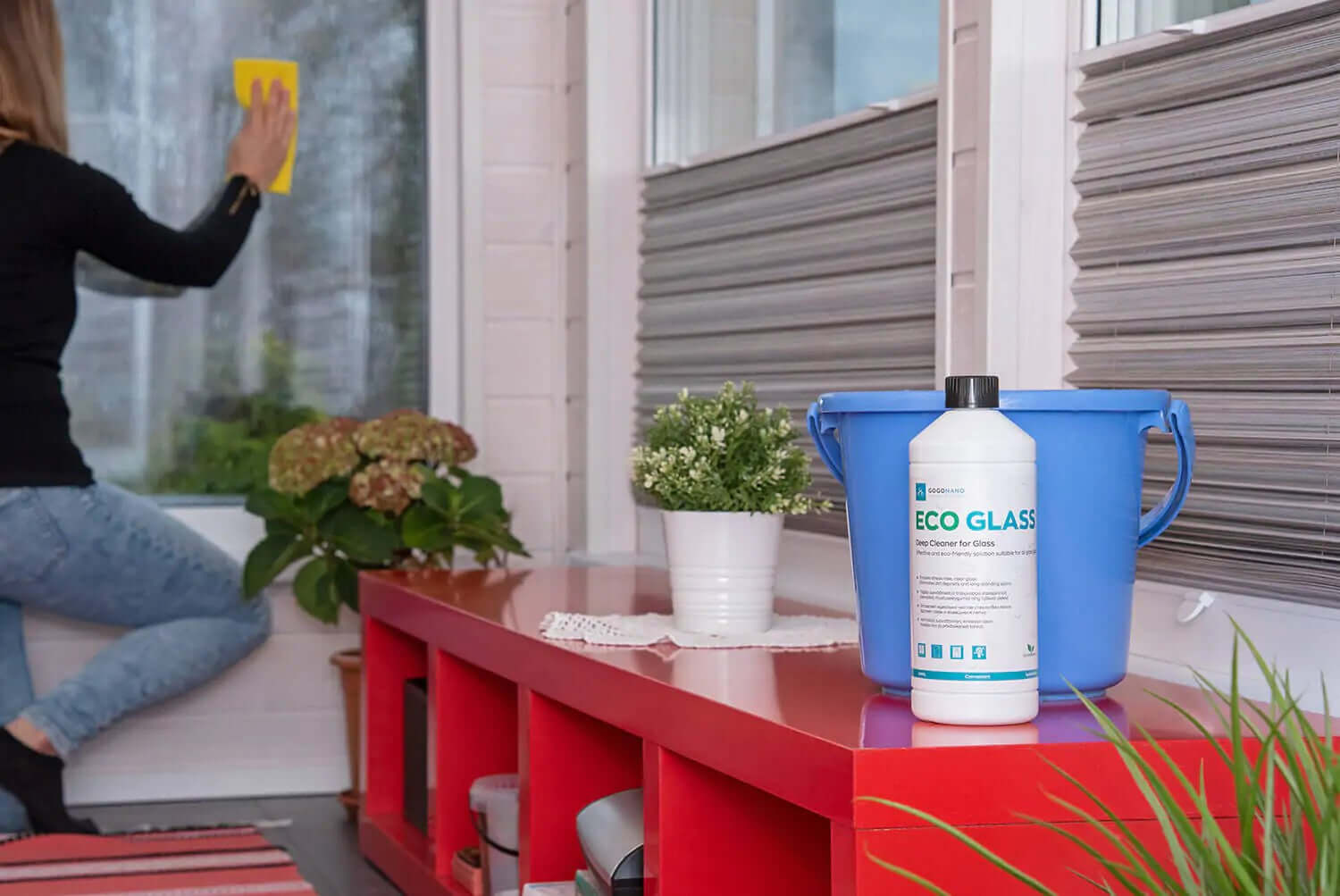 EcoGlass Window Cleaner - Ammonia-Free, Eco-Friendly, Streak-Free Glass Cleaning Solution by GoGoNano at www.brixbailey.com