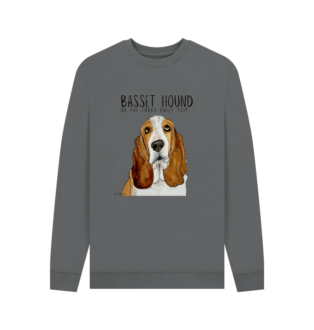 Basset Hound Crew Neck Sweatshirt
