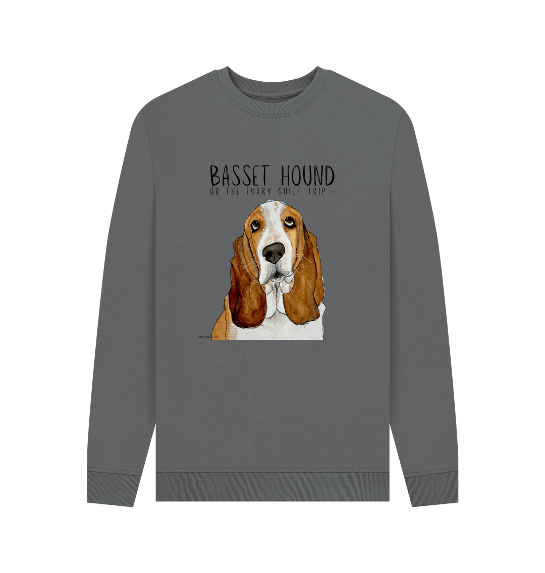 Basset Hound Crew Neck Sweatshirt