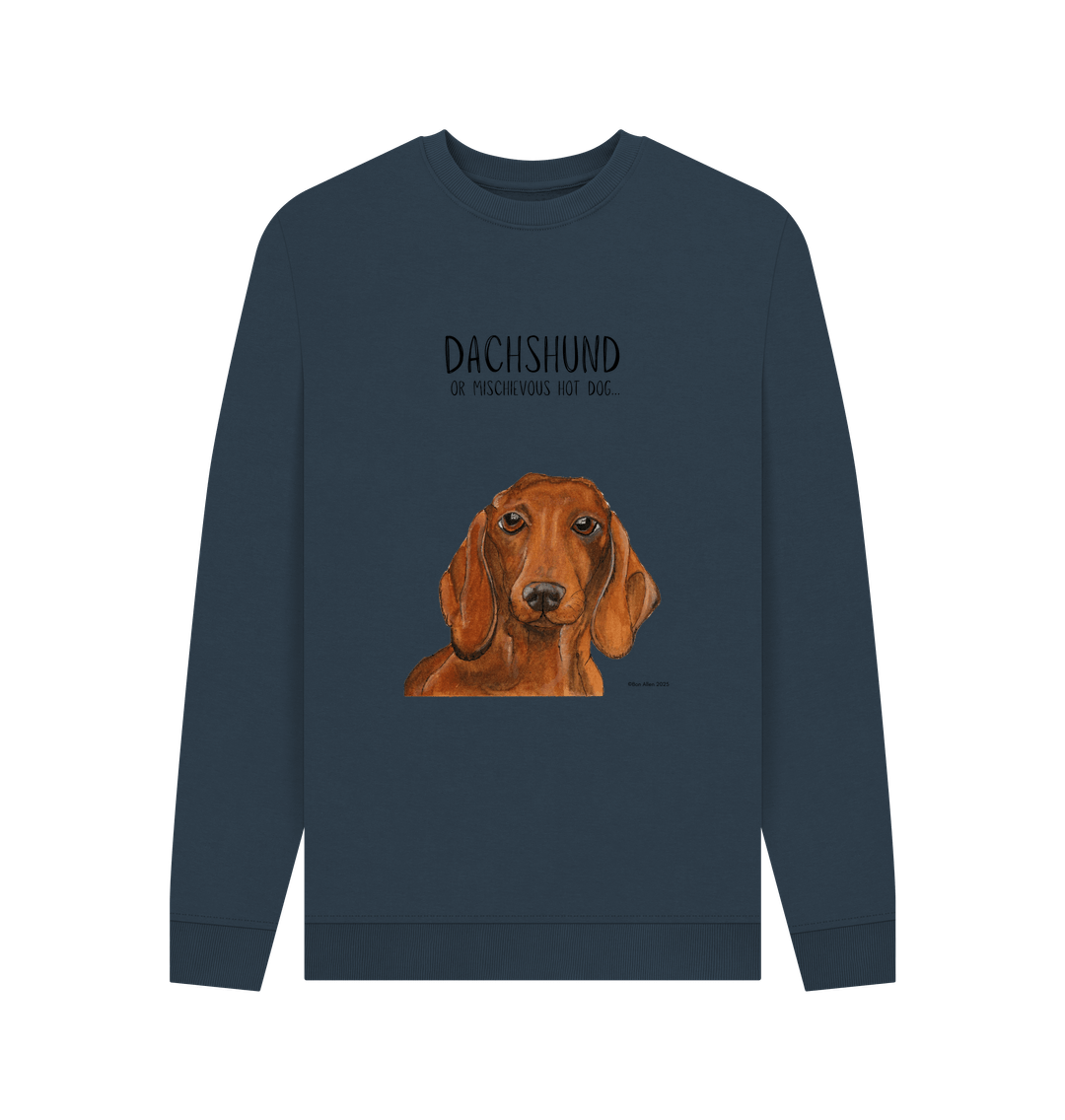 Mischievous Hot Dog Sweatshirt for Dachshund Lovers