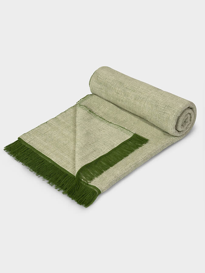 Organic Cotton Two Toned Yoga Blanket