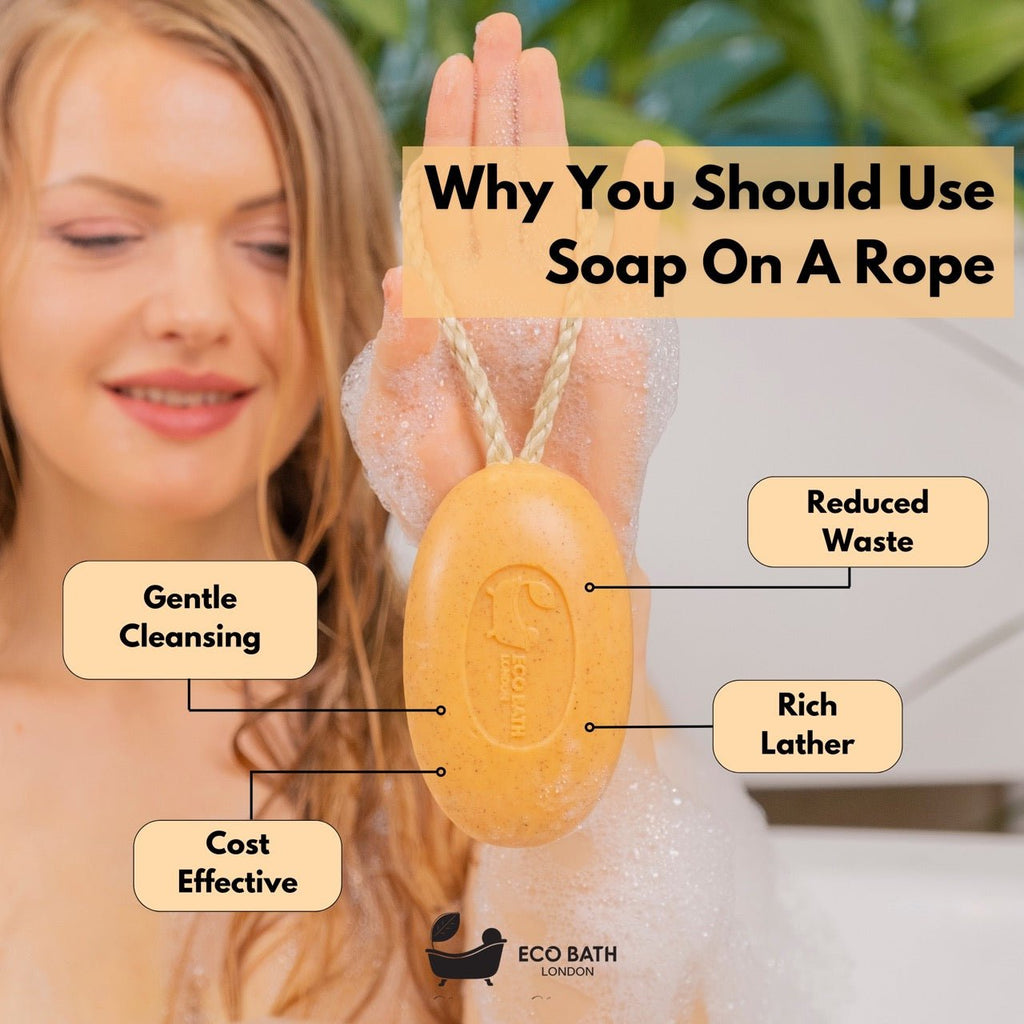 Apricot Soap on a Rope 220g Natural Shea Butter Bar
