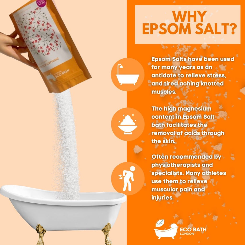 Balance and Calming Epsom Salt Bath Soak 500g and 1000g Pouch