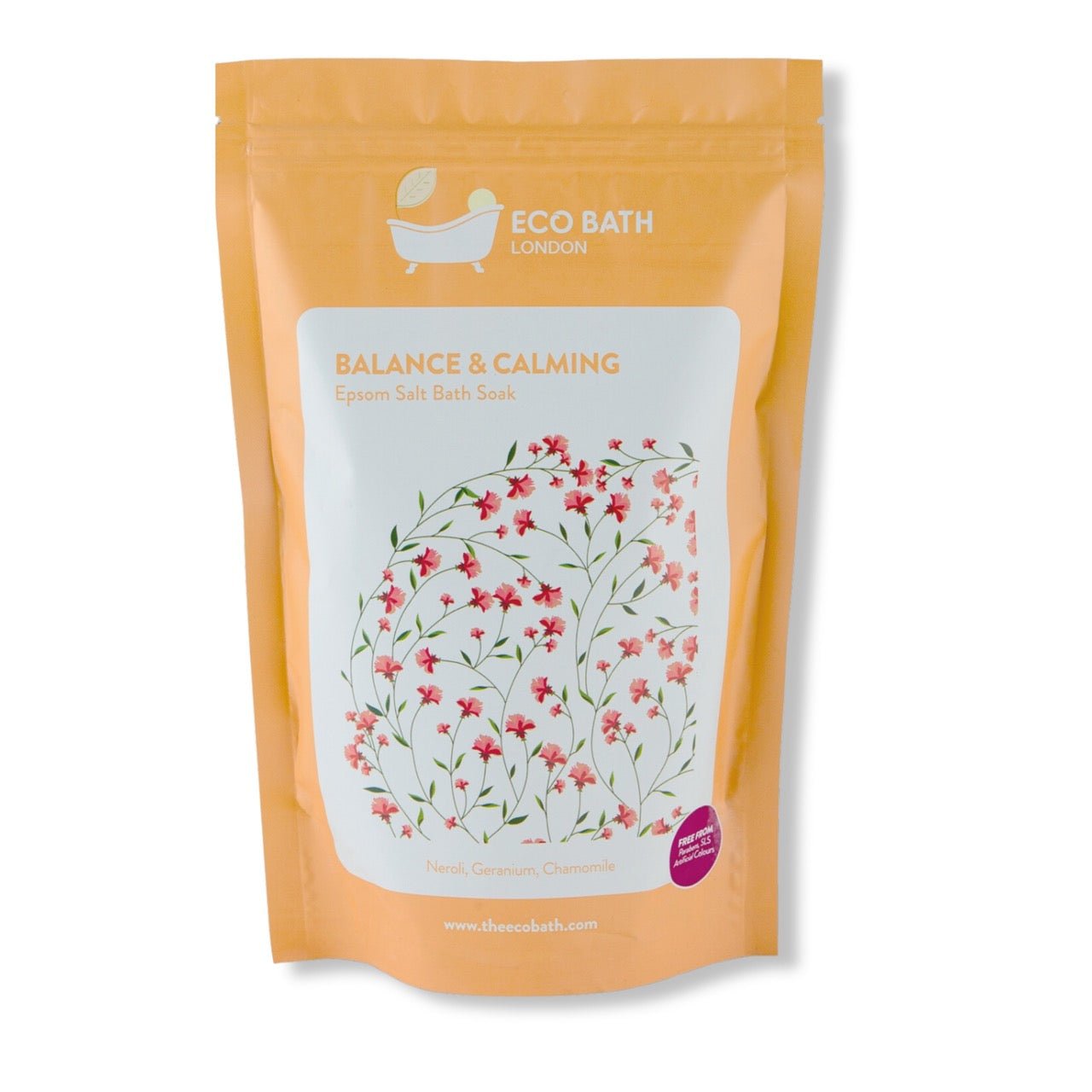 Balance and Calming Epsom Salt Bath Soak 500g and 1000g Pouch
