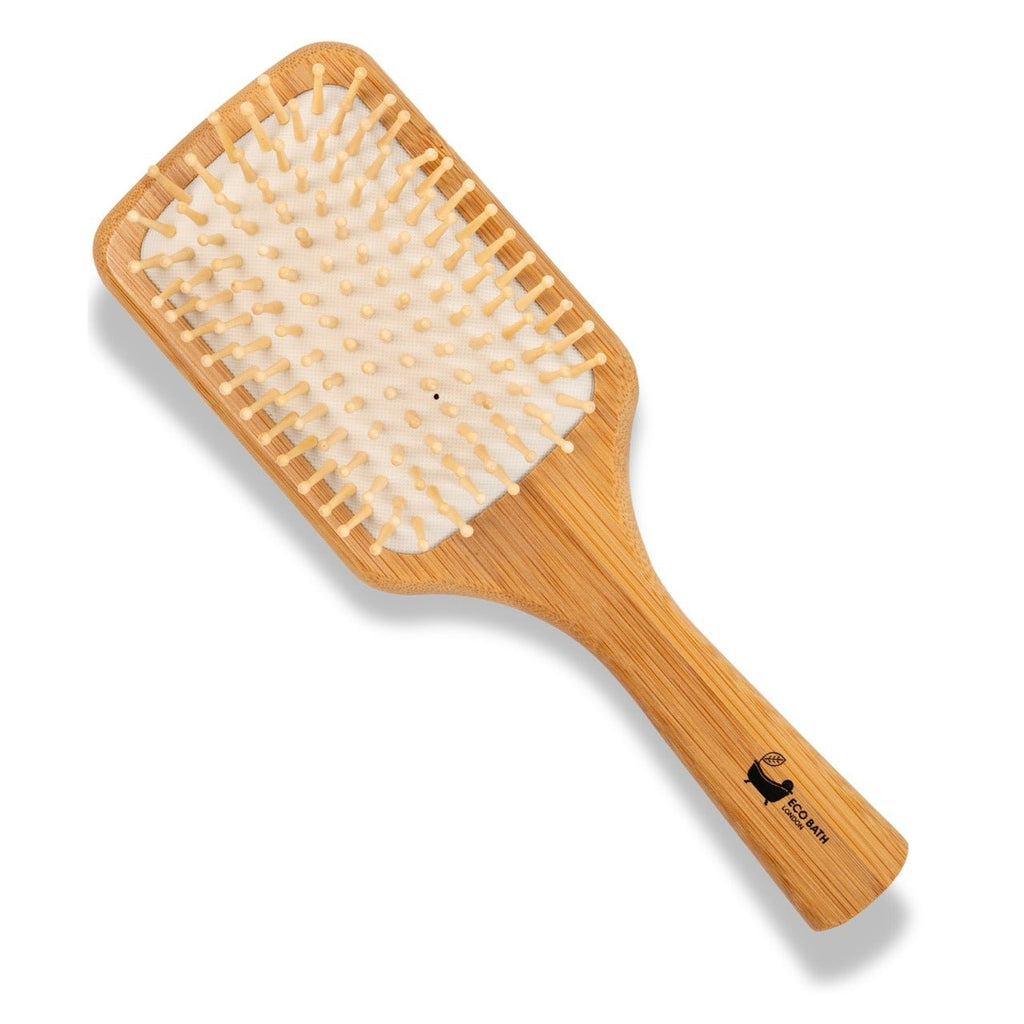 Bamboo Hairbrush with Wooden Pins for Long Thick and Curly Hair