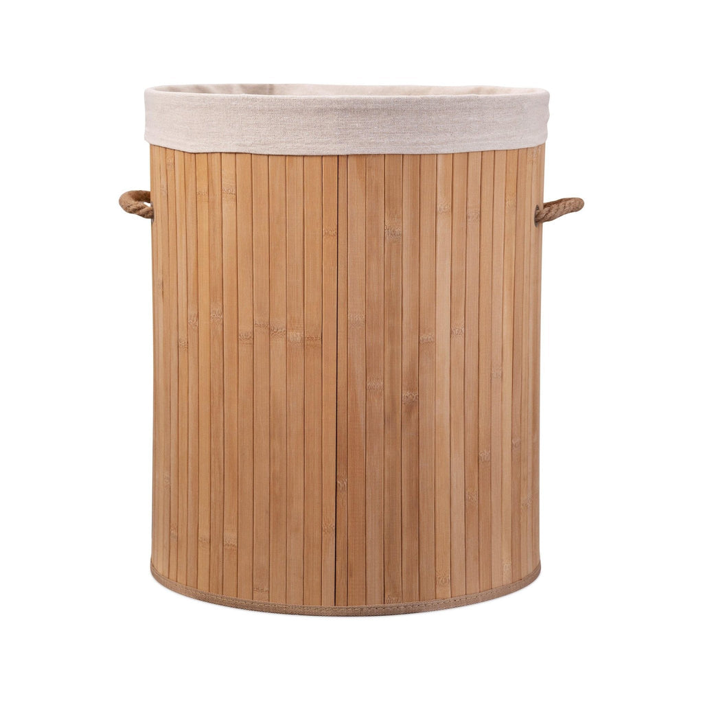 Bamboo Laundry Basket with Lid and Removable Lining