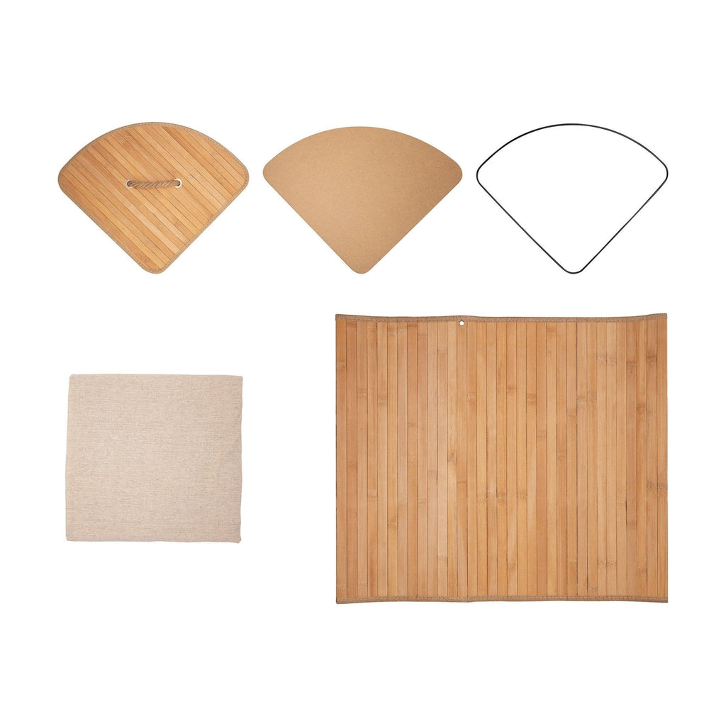 Bamboo Laundry Basket with Lid and Removable Lining