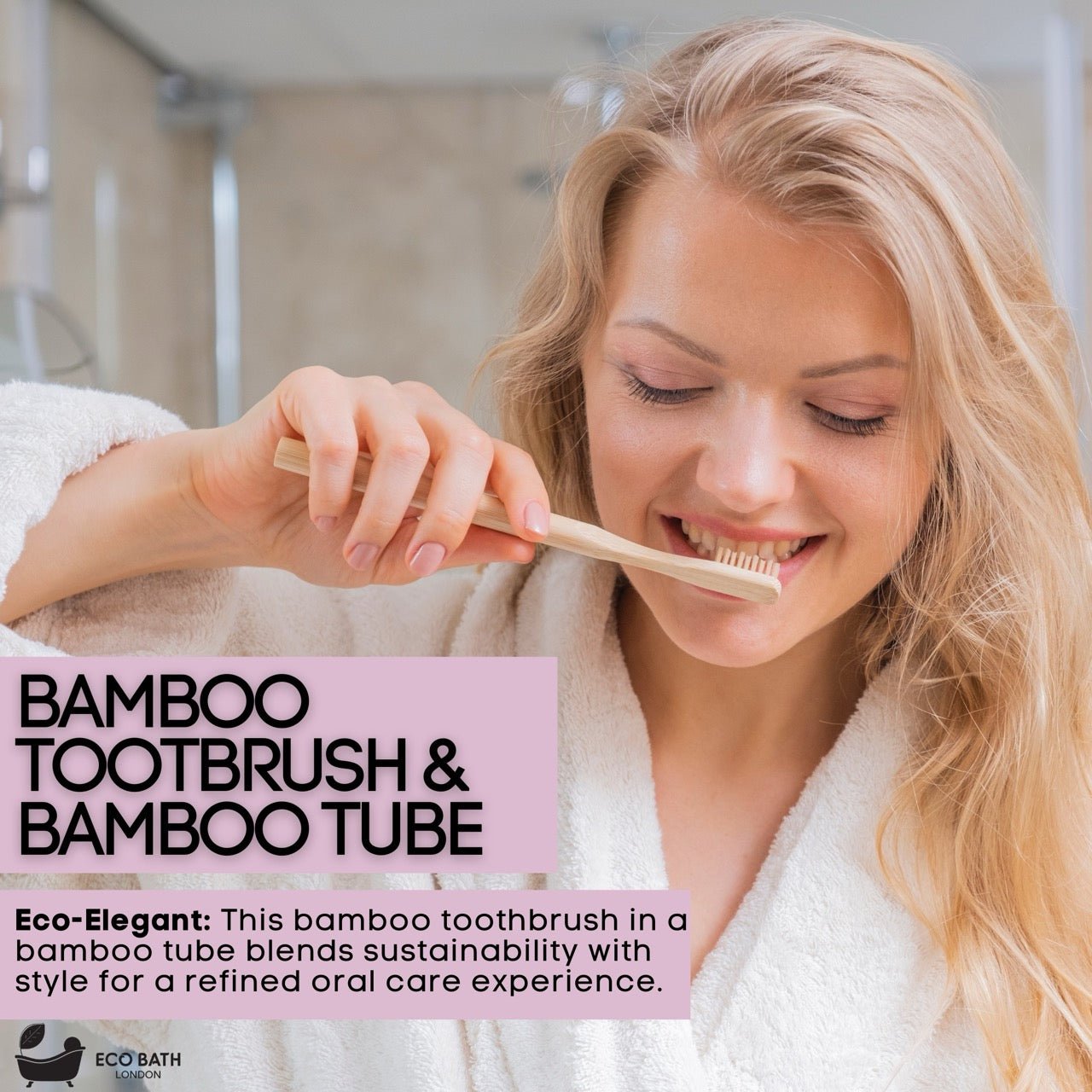 Bamboo Toothbrush with Travel Case