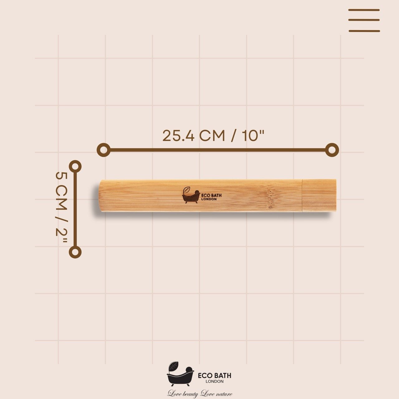 Bamboo Toothbrush with Travel Case