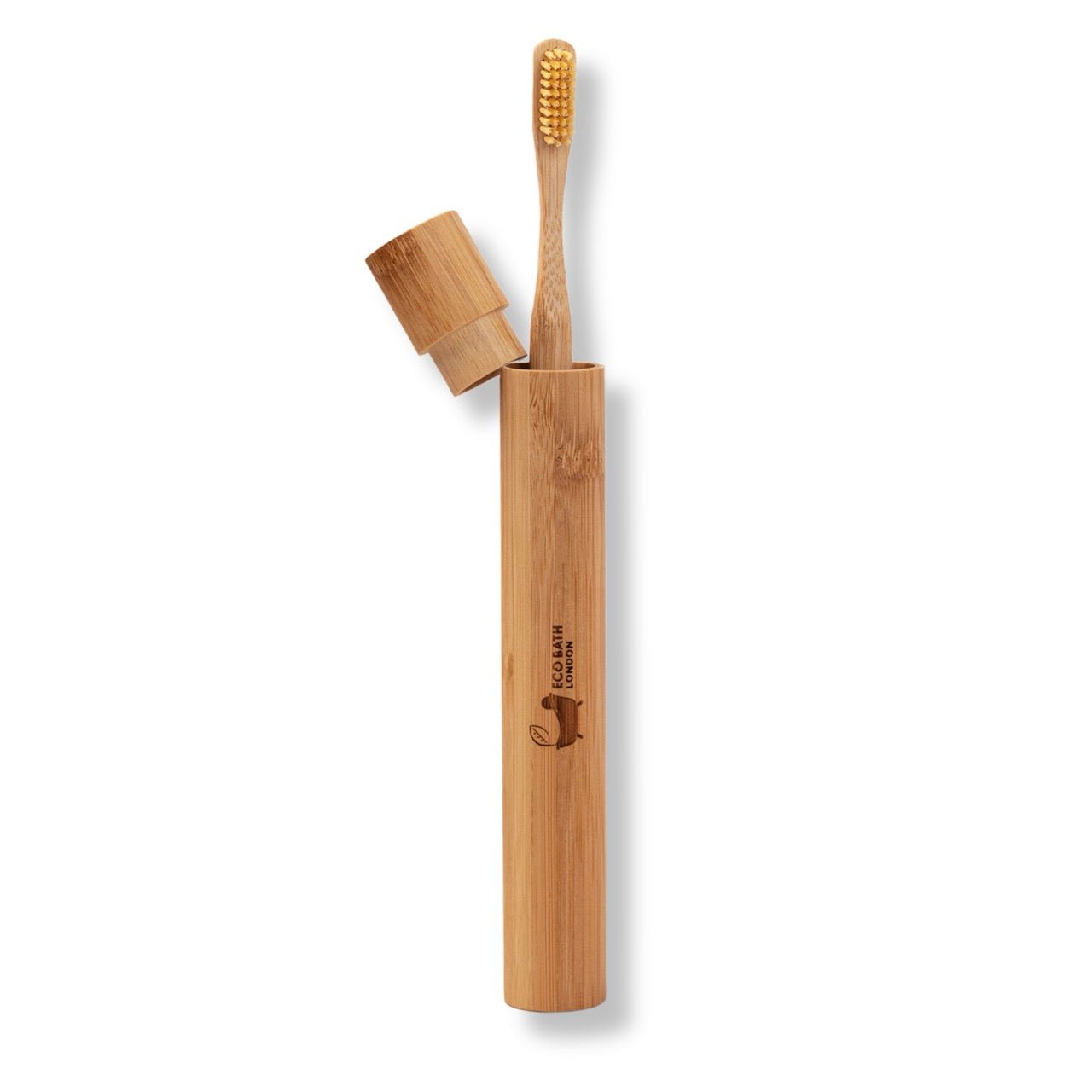Bamboo Toothbrush with Travel Case