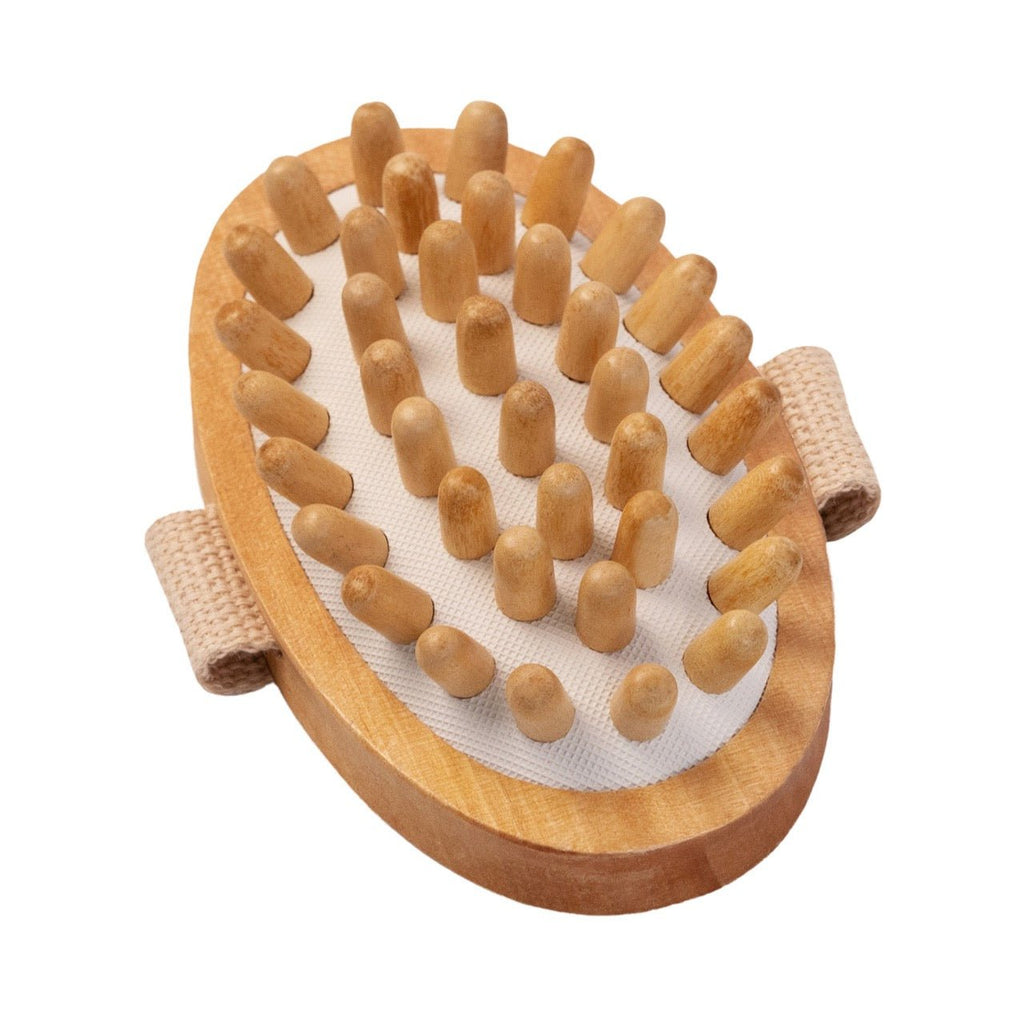 Cellulite Hand Brush with Natural Wooden Pins