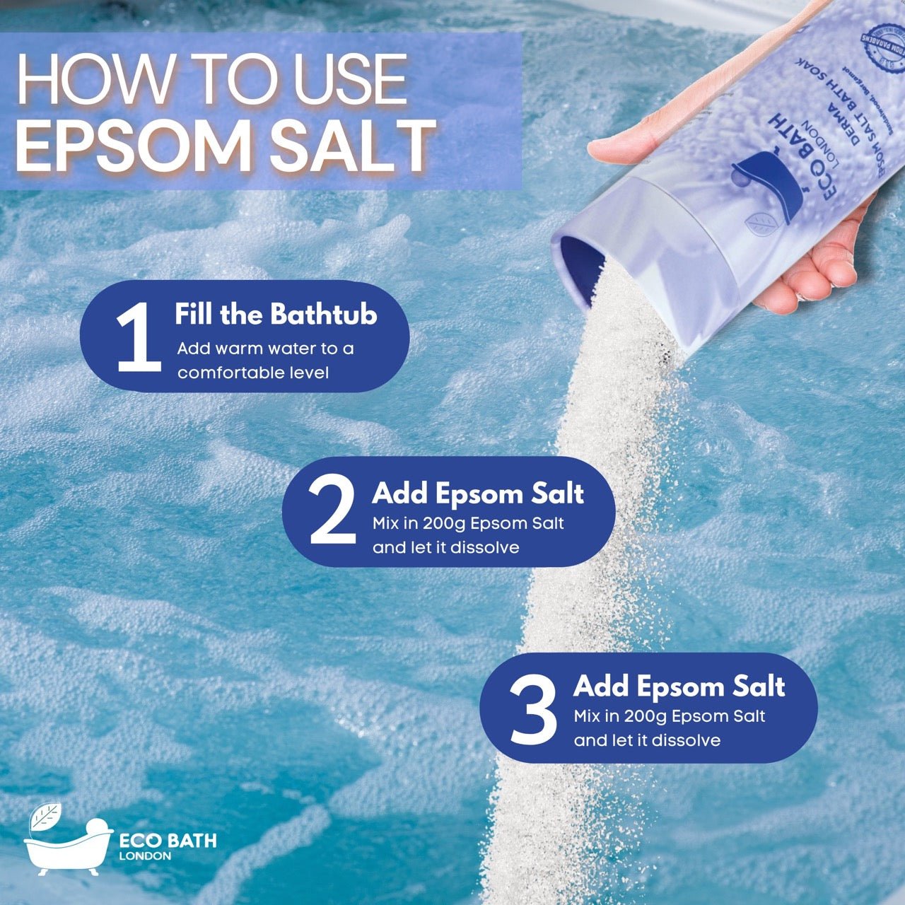 Derma Epsom Salt Bath Soak Tube