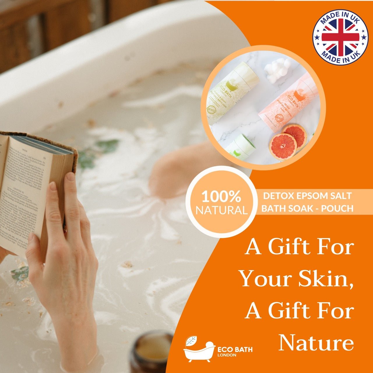 Detox Epsom Salt Bath Soak with Grapefruit