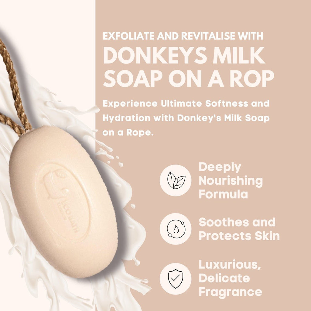 Donkey's Milk Soap on a Rope with Shea Butter 220g
