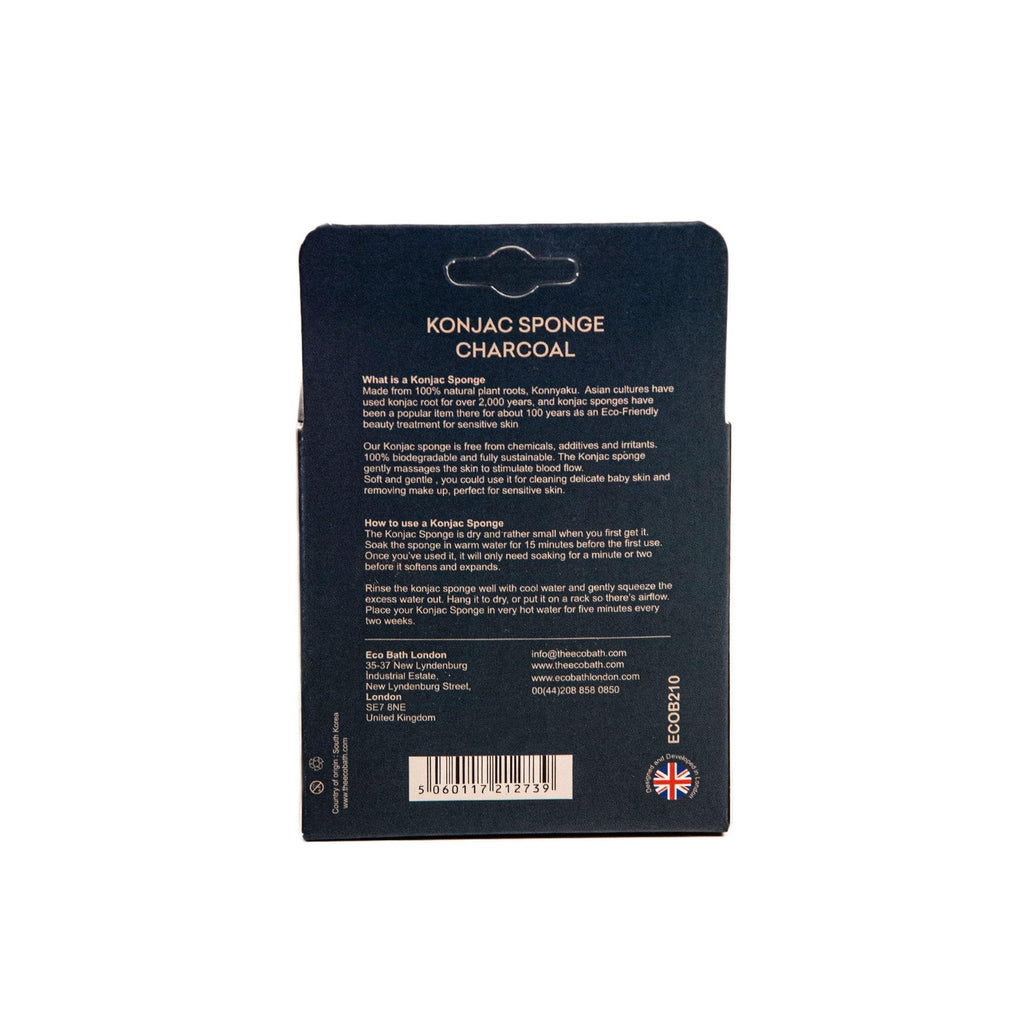 Natural Konjac Charcoal Exfoliating Sponge for Face
