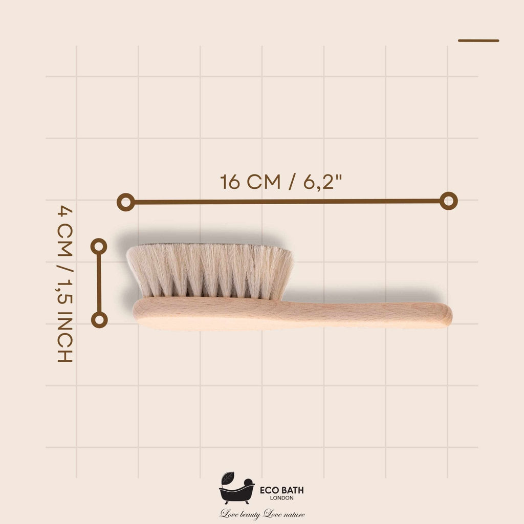 Ultra Soft Baby Brush with Goat Hair for Newborns