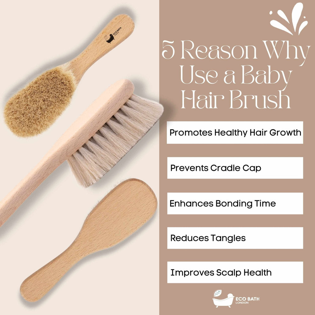 Ultra Soft Baby Brush with Goat Hair for Newborns