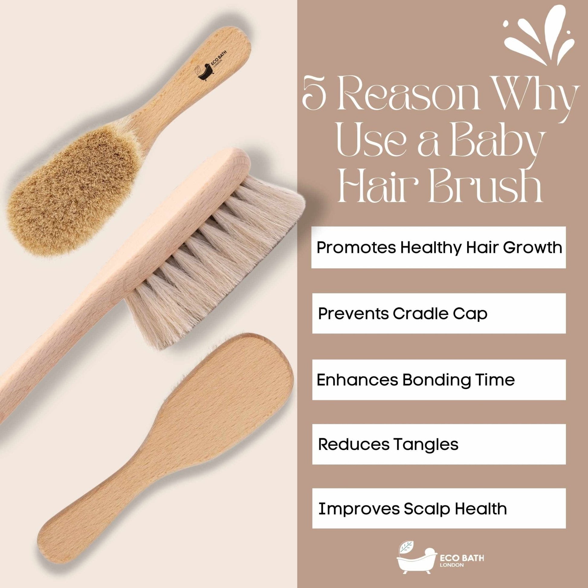 Ultra Soft Baby Brush with Goat Hair for Newborns