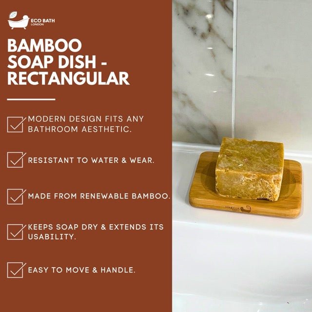 Bamboo Rectangle Soap Dish