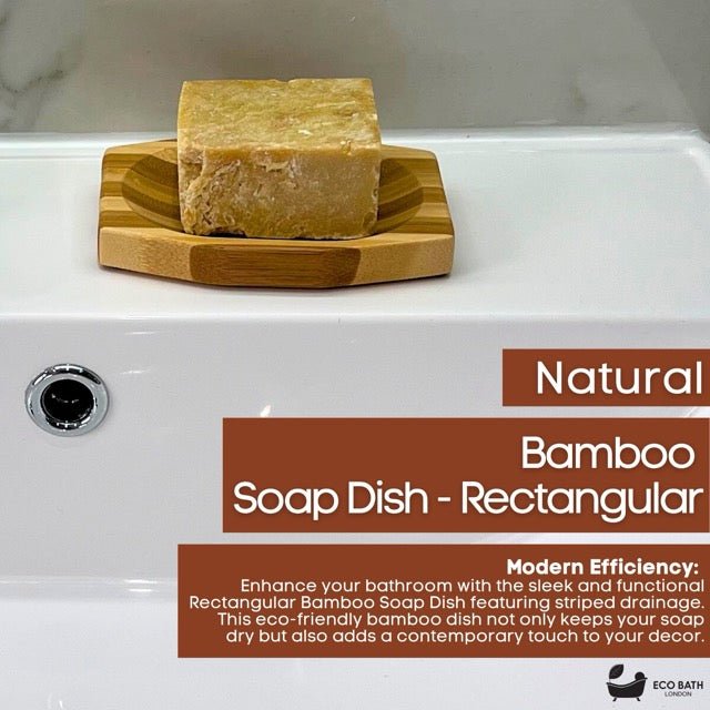 Bamboo Stripes Rectangle Soap Dish