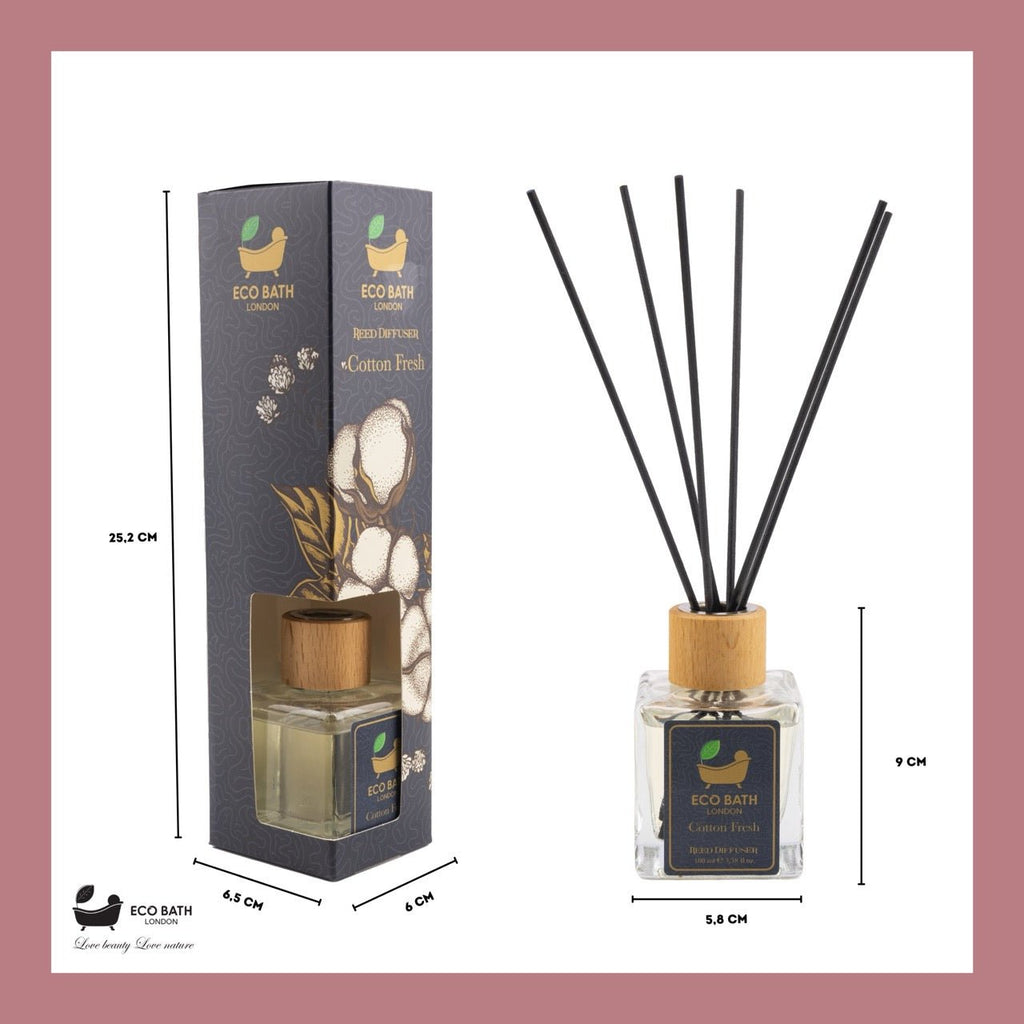Cotton Fresh Reed Diffuser 100ml Natural Home Fragrance
